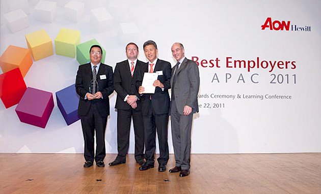 东软荣获怡安翰威特2011年中国最佳雇主奖和2011年亚太地区最佳雇主奖